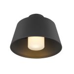 SLV Photoni Aluminium Negro | Apta para 1x E27