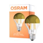 Osram Classic LED E27 Pera Con Filamento Mirror Oro 4W 400lm - 827 Luz Muy Cálida | Reemplazo 35W