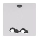 Emibig Colgante De Luz Boom Acero Negro | Apta para 4x G9 - Max 8W