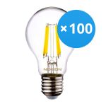 Multipack 100x Noxion Lucent LED E27 Pera con Filamento Clara 4.5W 470lm - 840 Blanco Frio | Reemplazo 40W