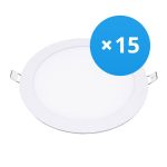 Multipack 15x Bright Choice Downlight LED UltraSlim 24W 1950lm 110D - 840 Blanco Frio | 295mm - Recorte 280mm
