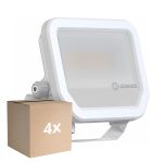 Multipack 4x Ledvance Proyector LED Aluminium Blanco 17W 2200lm 100D - 830 Luz Cálida | IP66 - Simétrico