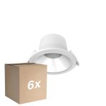 Multipack 6x Noxion Downlight LED Apollo V2.0 6-12W 720-1500lm 60D - 830/840 CCT | 145mm - Recorte 120mm