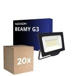 Multipack 20x Noxion Proyector LED Beamy G3.1 Negro 50W 5500lm 110D - 840 Blanco Frio | IP65 - Simétrico 