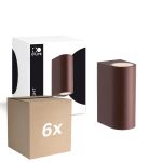 Multipack 6x D'Lite Luz De Pared Vossem Oxidado Up & Down | Apta para 2x GU10 