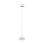 Eglo Lámpara de pie Roccanova-L Solar Acero Blanco 2W 270lm - 830 Luz Cálida | IP44 - Regulable al tacto - USB-C