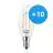 Multipack 10x Philips Corepro LED Vela E14 Retorcida Vela con Filamento Clara 2W 250lm - 827 Luz muy Cálida | Reemplazo 25W
