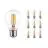 Multipack 10x Noxion Lucent con Filamento LED E27 Pera Clara 7W 806lm - 827 Luz muy Cálida | Reemplazo 60W