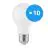 Multipack 10x Bright Choice LED Bulbo E27 Pera Mate 4.9W 470lm - 830 Luz Cálida | Reemplazo 40W