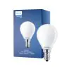 Philips Master Value LED Lustre E14 Esférica Mate 3.4W 470lm - 927 Luz muy Cálida | Mejor reproducción de color - Regulable - Reemplazo 40W