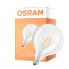 Osram LED Superstar E27 Globe G125 Con Filamento Clara 11W 1521lm - 927 Luz Muy Cálida | Mejor Reproducción De Color - Reemplazo 100W