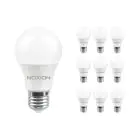 Multipack 10x Noxion Lucent Classic LED E27 Pera Mate 4.9W 480lm - 827 Luz muy Cálida | Reemplazo 40W