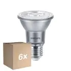 Multipack 6x Philips Master Value LED Bulbo Reflector E27 PAR20 6W 540lm 40D - 940 Blanco Frio | Mejor reproducción de color - Regulable - Reemplazo 50W